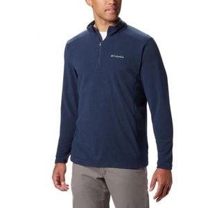 Columbia Klamath Range II 1/4 Zip Fleece Lt. Blue/Gray pullover Men Larg…